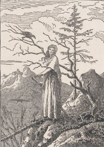 Vrouw met een Raaf, waarschijnlijk 1803