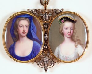 Lady Henrietta Cavendish Holles Harley en haar dochter Margaret
