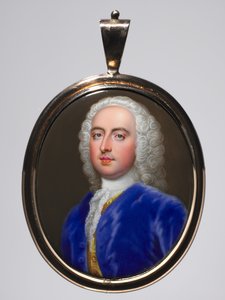 Portret van een man door Christian Friedrich Zincke