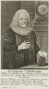 PPN663946751 Erdmann Neumeister, predikant in St Jacobi in Hamburg en Scholarcha. (1763)