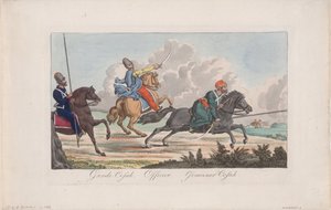 Levenswachten Kozak, Officier en Kozak door Christian Gottfried Heinrich Geissler