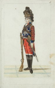 Officier van het Levensgarderegiment, 1793