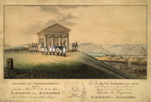 Het Bezoek van Napoleon en Alexander I aan het Slagveld van Jena, 1808