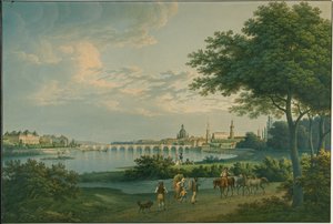 Uitzicht op Dresden