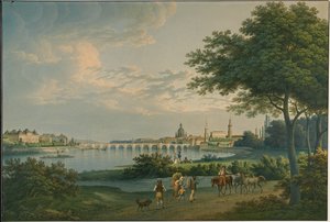 Uitzicht op Dresden