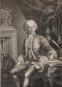 Portret van Prins Alexander Michaylovich Belosselsky-Belozersky 1752-1809, laatste kwart van de 18e eeuw door Christian Gottlieb Schultze