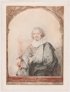 Portret van een man in een leunstoel, uit Collection d