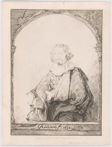 Portret van een man in een leunstoel, uit Collection d