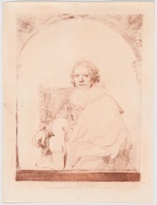 Portret van een man in een leunstoel, uit Collection d