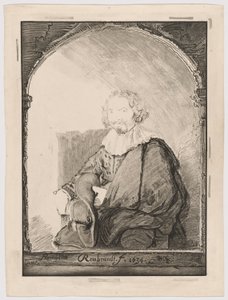 Portret van een man in een leunstoel, uit Collection d
