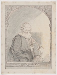 Studie voor Portret van een man in een leunstoel, uit Collection d