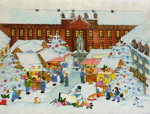 Kerstmarkt (Oude Stad, Erlangen Universiteit)
