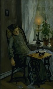 De naaister door Christian Krohg