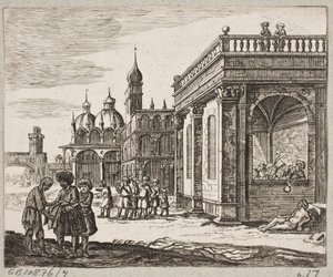 Illustratie voor Adam Olearius, "Persianischer Rosenthal von einem Sinnreichen Poeten Schich Saadi [...]", Schleswig 1660 door Christian Rothgiesser
