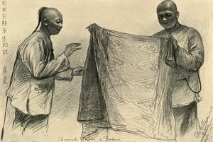Chinese kooplieden in Batavia, Nederlands-Indië door Christian Wilhelm Allers