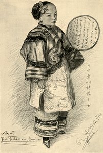 Me-J - dochter van een mandarijn, Hankow, China, 1898 door Christian Wilhelm Allers