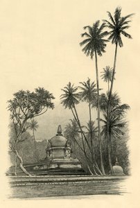 Natha Devale heiligdom, Kandy, Ceylon, 1898 door Christian Wilhelm Allers