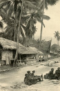 Straatscène in Tasikmalaya, Java, 1898