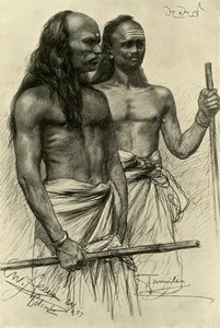 Tamil mannen, Colombo, Ceylon, 1898 door Christian Wilhelm Allers
