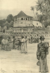 De Tempel van de Tand, Kandy, Ceylon, 1898 door Christian Wilhelm Allers