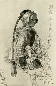 Tschan-Fa - Chinees meisje, Hong Kong, 1898