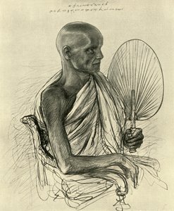Watta Raka Anunayaka Farunansa, boeddhistische hoofdpriester, Ceylon, 1898