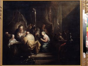 De besnijdenis door Christian Wilhelm Ernst Dietrich