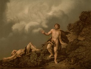 Kaïns Broedermoord door Christian Wilhelm Ernst after Dietrich