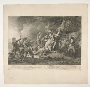 De Dood van Generaal Montgomery bij Quebec door Christian Wilhelm Ketterlinus