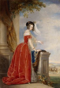 Portret van keizerin Alexandra Fjodorovna Charlotte van Pruisen, vrouw van keizer Nicolaas I, 1798-1860, na 1844