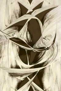 Dynamische abstracte stroming door Christina Sillen