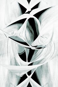 Vloeiende abstracte vormen door Christina Sillen