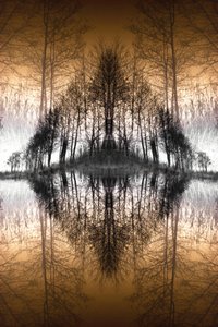Het Spiegelbosmeer door Christina Sillen