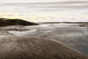 Mistige rust aan de kust