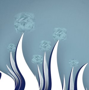 Rustige blauwe bloemen