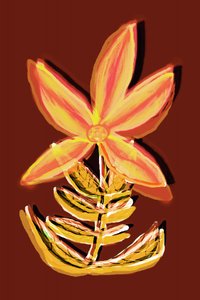 Levendige abstracte bloem