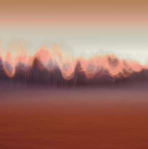 Warm abstract landschap door Christina Sillen