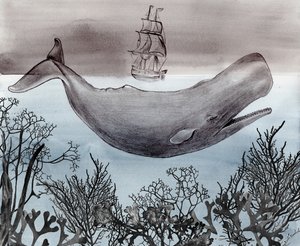 Diepzee-walvisvaartuig door Christine Lindstrom