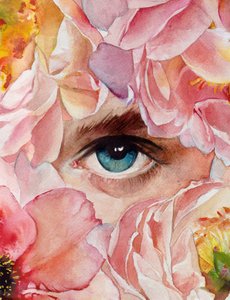 Dromerige roze bloemen door Christine Lindstrom