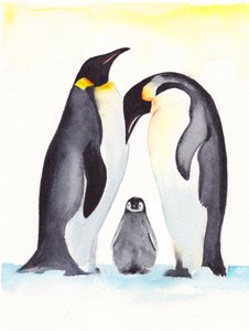 De lieve pinguïnfamilie door Christine Lindstrom