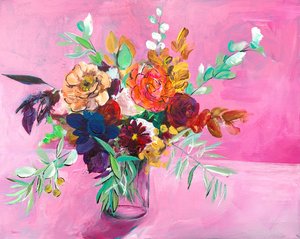 Levendig bloemenboeket door Christine Lindstrom