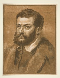 Portret van een bebaarde man