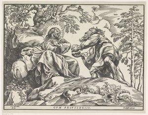 Verzoeking van Christus door Christoffel Jegher