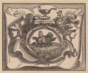 Vignet voor de Titelpagina van C. Peregrino, Principes Hollandiae et Zelandiae door Christoffel Jegher after Sir Peter Paul Rubens