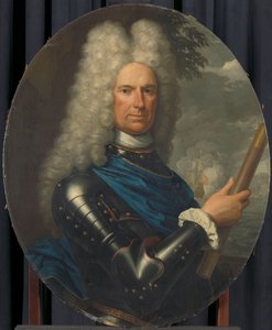 Portret van schout-bij-nacht Arent van Buren door Christoffel Lubienitzki