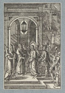 Christus voor Annas door Christoffel van Sichem (II)