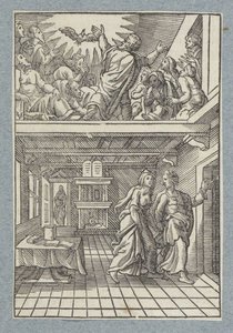 Uitstorting van de Heilige Geest door Christoffel van Sichem (II)