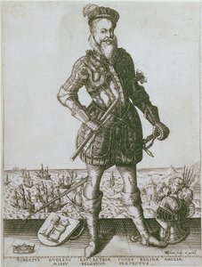 Robert Dudley door Christoffel van the Elder Sichem