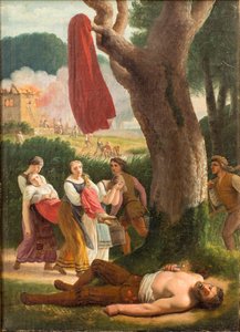 Hagbard en Signe door Christoffer Wilhelm Eckersberg