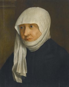 Portret van een dame, vermoedelijk Sabina van Beieren (1492-1564) door Christoph Amberger